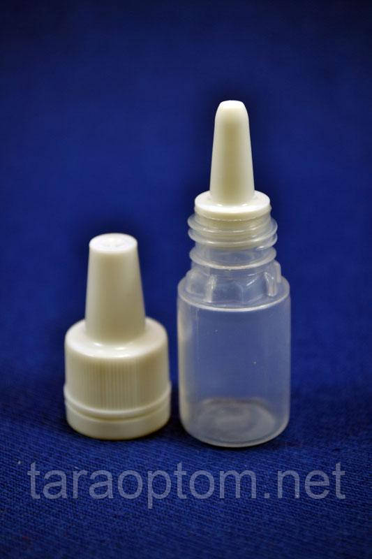 Флакон 5 мл із крапельницею прозорий, фото 1