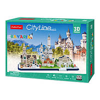 Трехмерный пазл CubicFun City Line Bavaria Бавария MC267h