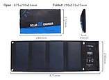 Сонячна панель Solar panel B428 28W 3xUSB виходу, фото 4