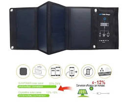 Сонячна панель Solar panel B428 28W 3xUSB виходу, фото 3