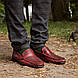 Бордові чоловічі туфлі Luciano Bellini мокасини перфоровані. Добрий вибір для любителів стильного взуття!, фото 5