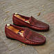 Бордові чоловічі туфлі Luciano Bellini мокасини перфоровані. Добрий вибір для любителів стильного взуття!, фото 4