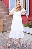 Елегантна сукня для вагітних та годування MARY DR-22.063 біла, фото 2