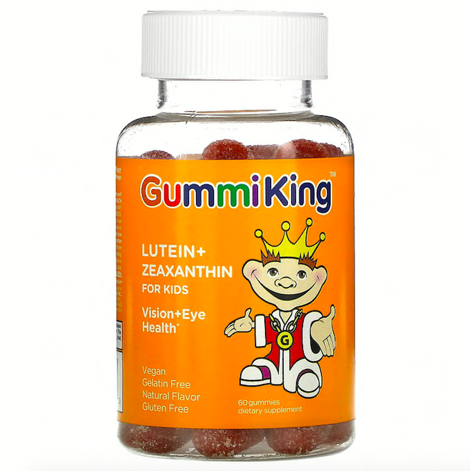 GummiKing, жувальні мармеладки з лютеїном і зеаксантином для дітей, манго, 60 жувальних мармеладок, фото 1