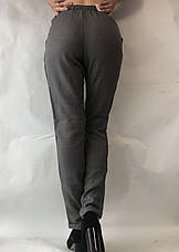 Літні штани з льону-котону No14 БАТАЛ сірий, фото 3