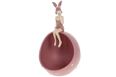 Підставка для прикрас, Дівчинка - Зайчик, 19*15*31см, рожевий (890-707), фото 1