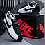 Чоловічі кросівки Nike Cortez (білі з чорним) модні демісезонні кроси 1926 Найк vkross, фото 8