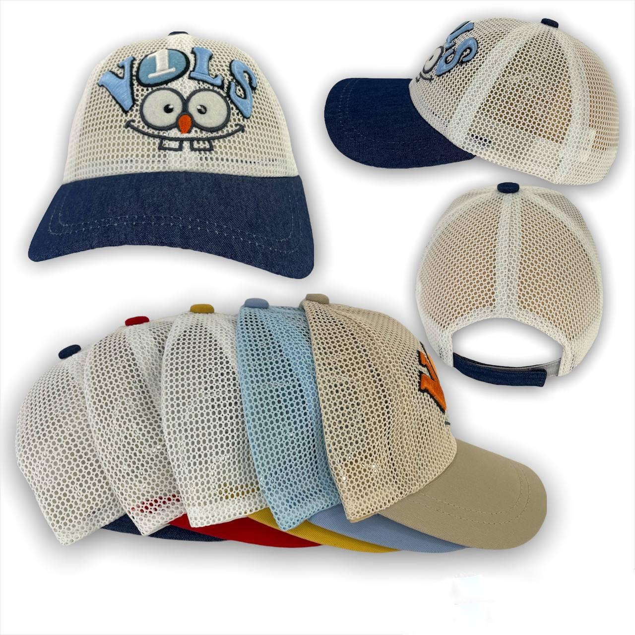 ОПТ Дитяча кепка із сіткою, 50-52 р. (5 шт./паковання), фото 1