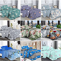 Бязевый комплект постельного белья полуторный размер 150/210 см от производителя