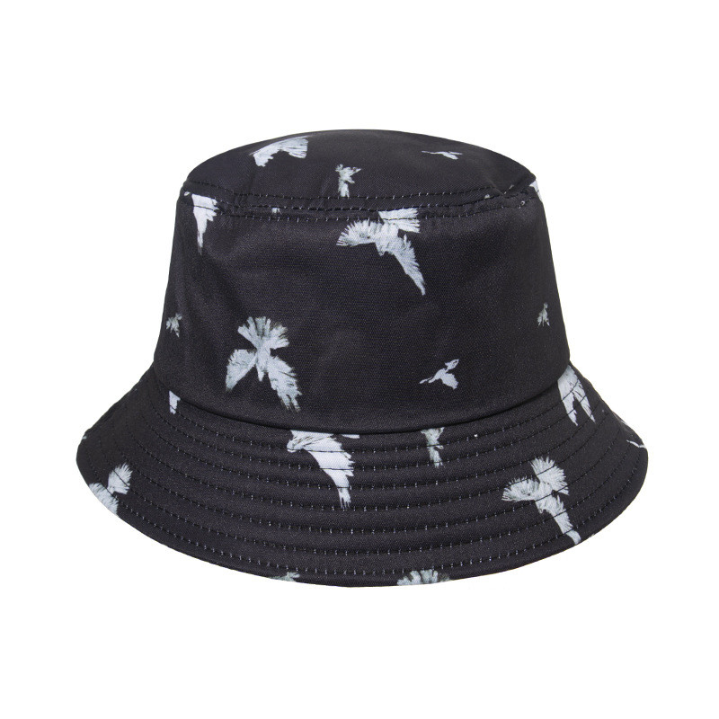 Панама з птахами, чорна, літня, одностороння