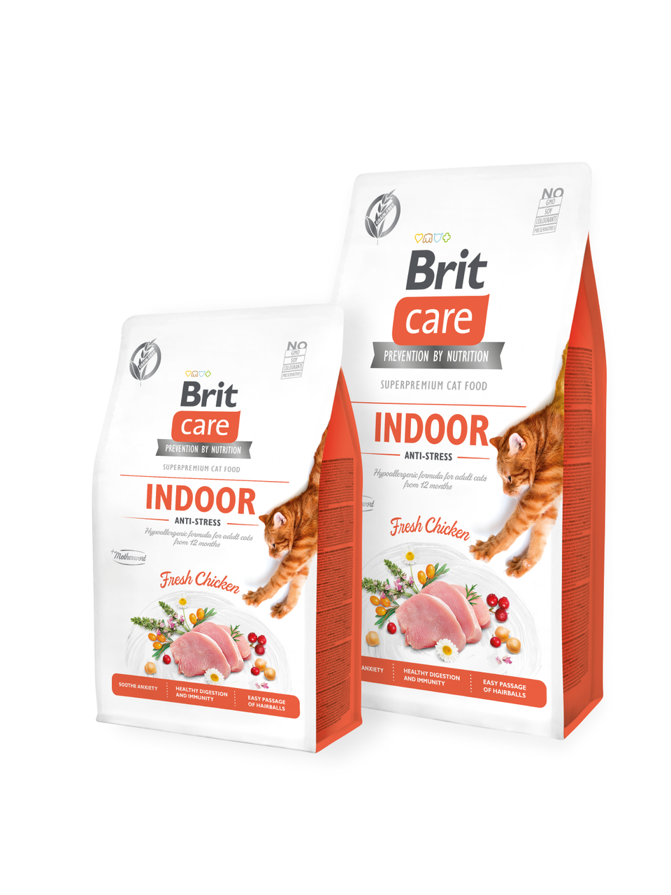Brit Care Cat GF Indoor Anti-stress 0,4кг (антистресс) корм для кошек