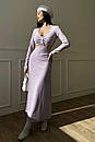Жіноча довга облягаюча вечірня сукня Катаріна чорна 42 44 46 48 розміри, фото 9