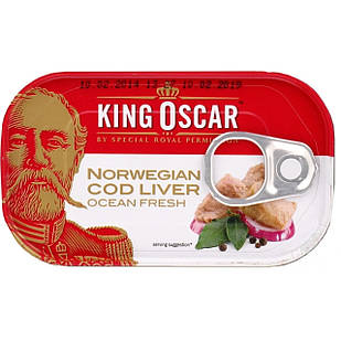 Печінка тріски King Oscar Cod Liver Ocean Fresh Кінг Оскар 115 г Ісландія