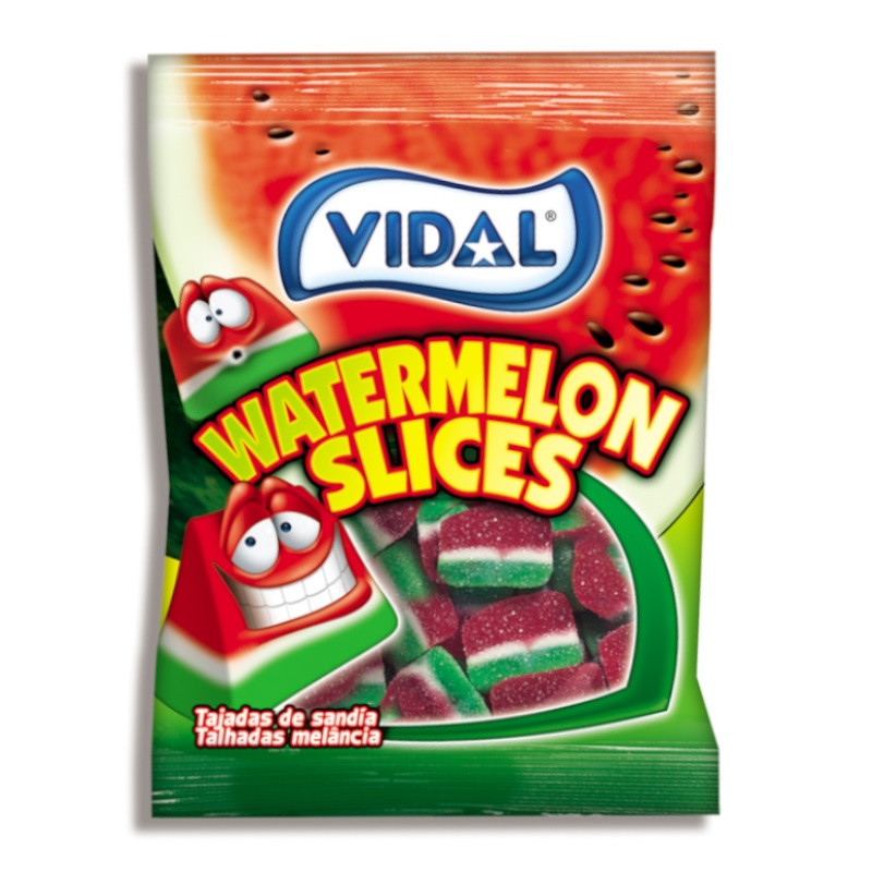 Желейні цукерки Кавун Gummi Watermelon Slices Vidal 100 г Іспанія