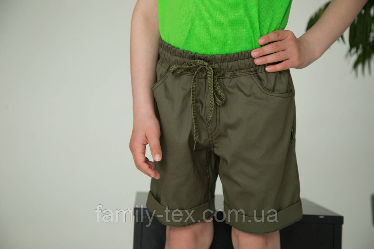 Шорти для хлопчика хакі, котон Walk, SmileTime, фото 1