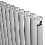 Горизонтальний дизайнерський радіатор опалення ARTTIDESIGN Rimini II G 17/550/1003 білий матовий, фото 5