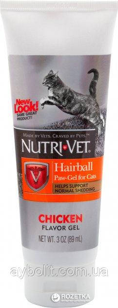 Добавка Nutri-Vet для виведення шерсті у котів 89 мл