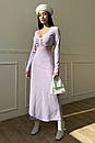Жіноча довга облягаюча вечірня сукня Катаріна хакі 42 44 46 48 розміри, фото 8