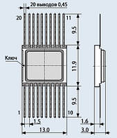 КА1533ИР22 (smd) SO20 восьмирозрядний регістр на тригерах з засувкою з трьома станами на виході