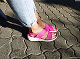 Шльопанці Womens Crocs Monterey Strappy Wedge W7 37 Платина, фото 7