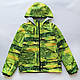 Куртка вітровка для хлопчика на підкладці водонепроникна, зелена SmileTime Caps, фото 2