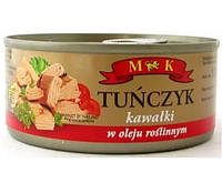 Тунец Кусочками в масле Tunczyk kawalki M&K 170 г Польша