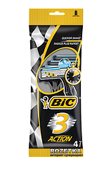 Набір бритв без змінних катриджів BIC Action 3 4 шт