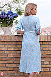 Витончена літня сукня на запах для вагітних та годування MIRANDA DR-22.103 блакитна, фото 5