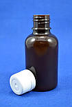 Флакон 50 мл із кришкою коричневий, фото 2