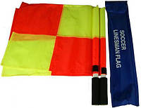Флаги судейские LINESMEN квадрат (комплект) europaw232