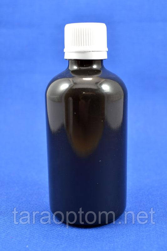 Флакон 100 мл із кришкою коричневий, фото 1