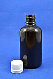 Флакон 100 мл із кришкою коричневий, фото 2