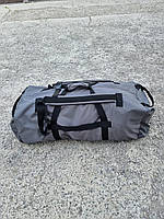 Сумка транспортная баул - рюкзак Британка военный непромокаемый 80л серый