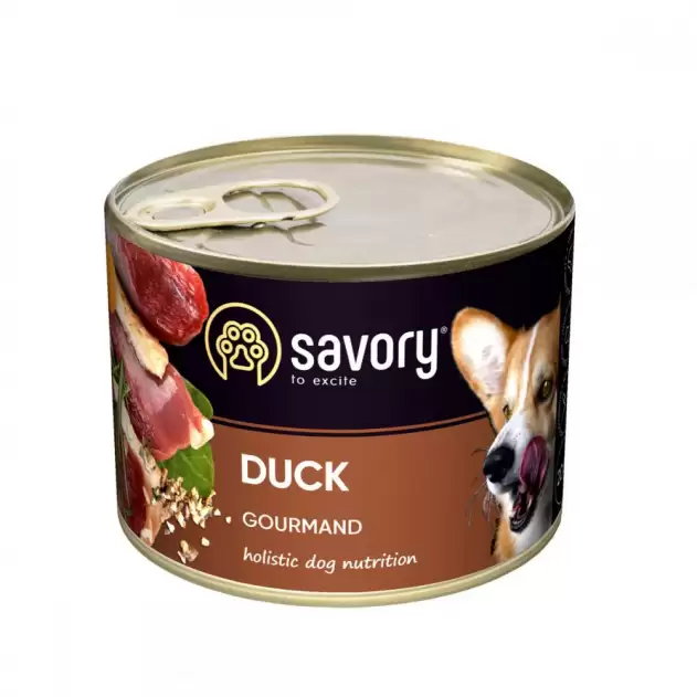 Консерви для собак з качкою Savory Dog Gourmand 200г
