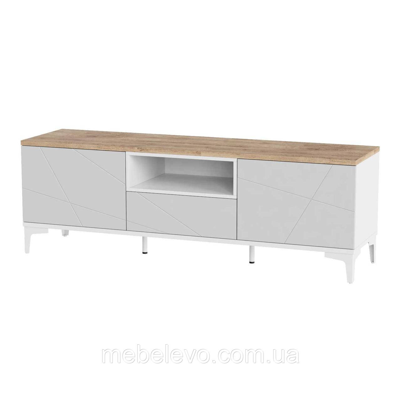 Тумба ТВ Picassa / Пикасса 578х1700х450мм біла аляска+попелястий софттач Art In Head