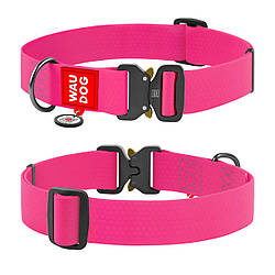 Нашийник WAUDOG WATERPROOF, водостійкий, пряжка-фастекс, 43-70см рожевий