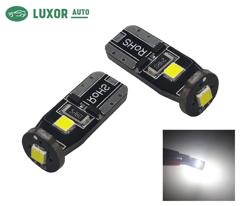 Автомобільна LED-лампа T10 W5W 12 V 3smd 3030 світлодіодна з Canbus, білий колір