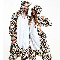 Пижама кигуруми для детей и взрослых леопард желтый | кенгуруми|.Топ!