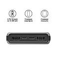 УМБ Hama ALU15HD 15 000 мАu, USB-С, 2xUSB-A Grey (187239), фото 2