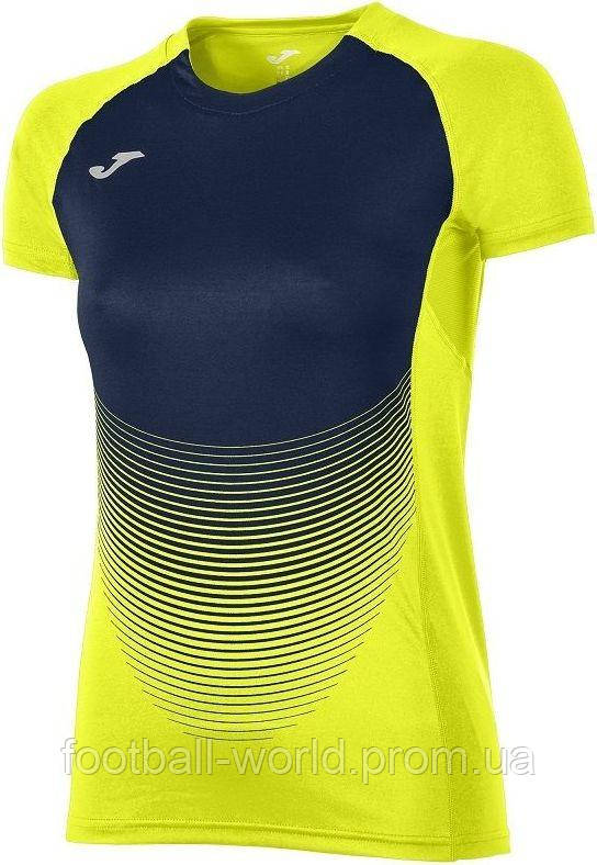 Футболка женская Joma ELITE VI 900641.063 желто-темно-синяя (ID ...
