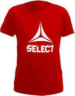 Футболка Select T-Shirt Basic with big Select logo красная 632650-278