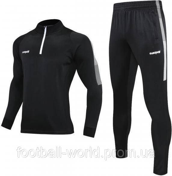 Спортивний костюм Europaw Limber Up 2101 Short zipper чорно-білий europaw513 - фото 1 - id-p1461629305