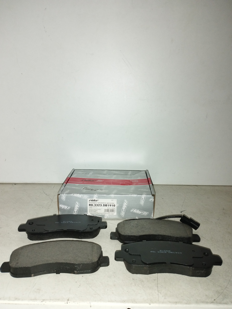 RIDER Колодки гальмівні передні RENAULT MASTER IV, OPEL MOVANO 02/10-, фото 1