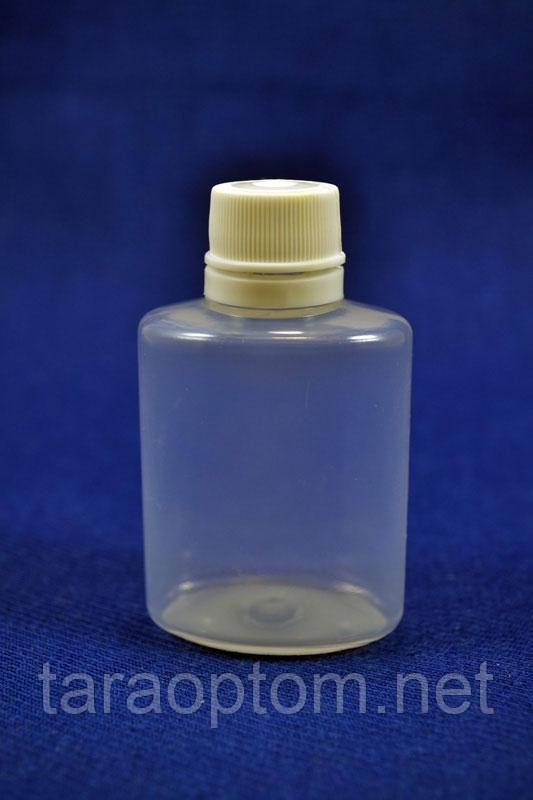 Флакон 30 мл із кришкою (еліптичний) прозорий, фото 1