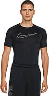 Термобелье футболка Nike DF TIGHT TOP SS черная DD1992-010