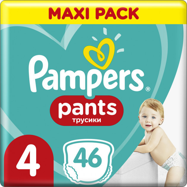 Дитячі підгузки Pampers Pants 4 (9-15 кг), 46 шт. 014651