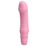 Класичний вібратор Pretty Love Stev Vibrator Light Pink, фото 3