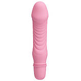 Класичний вібратор Pretty Love Stev Vibrator Light Pink, фото 4