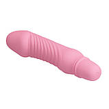 Класичний вібратор Pretty Love Stev Vibrator Light Pink, фото 5