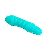 Класичний вібратор Pretty Love Stev Vibrator Blue, фото 6